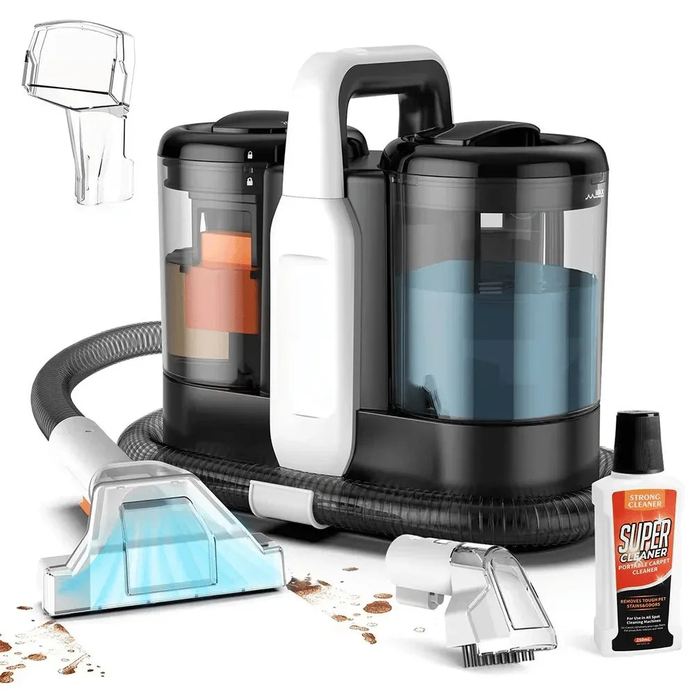 Shampouineuse Aspirateur Nettoyeur Injecteur Tapis & Canapé – 450W, 11 kPa - shampoosh