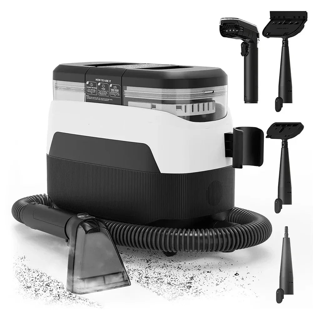 Shampouineuse Aspirante Vapeur 1650W 12KPa Nettoyage Tapis Meubles Vitres - shampoosh