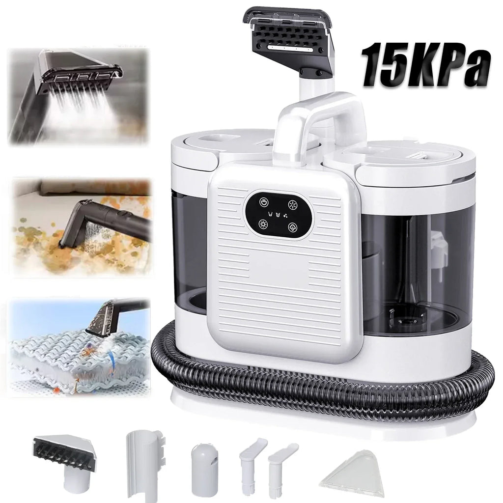 Shampouineuse Vapeur Tapis & Canapé 1650W – Nettoyeur Eau Chaude Puissant - shampoosh