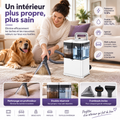 Shampouineuse 500W 12KPa Portable Canapé Tapis 3 Embouts